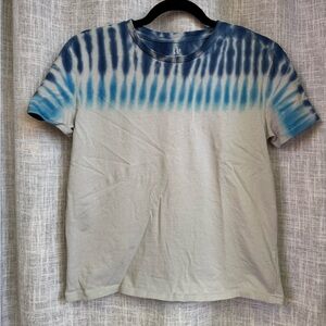 GAP Teen greige Blue Tie-Dye T-Shirt 12
